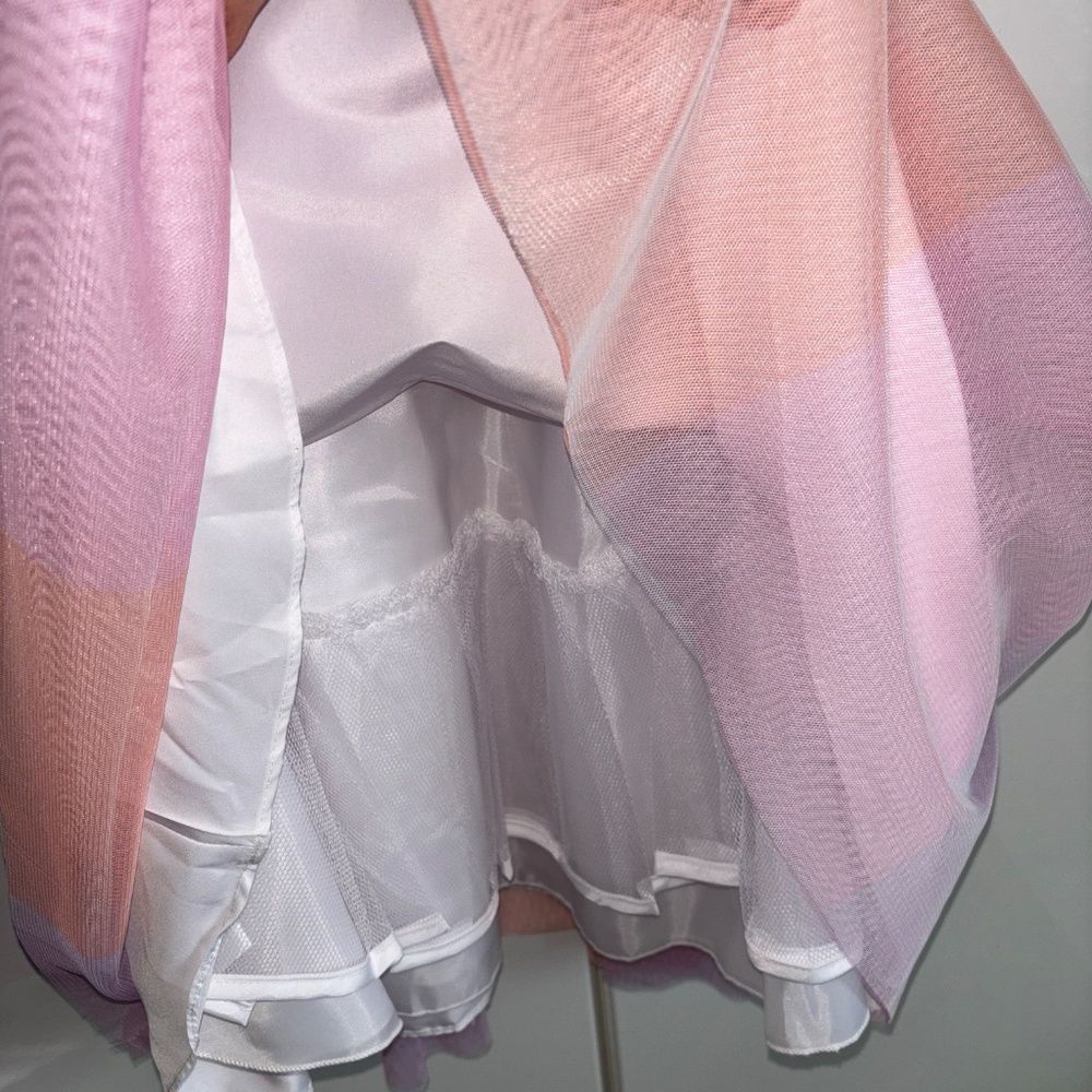 Pink Butterfly Ruffle Dress - Picture 4 of 5